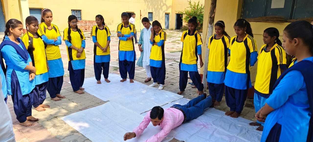 इंटर विद्यालय ओहारी में माॅक ड्रिल का किया गया आयोजन