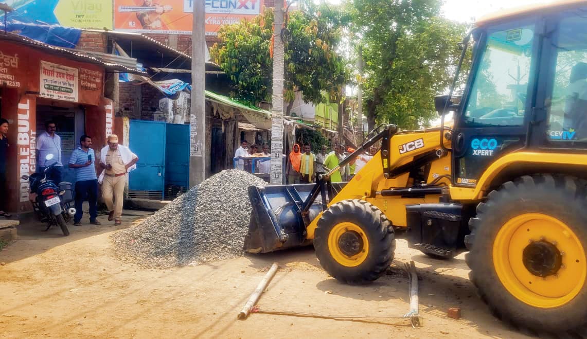 Jehanabad : जाम की समस्या से निजात पाने के लिए मुख्य बाजार से हटाया गया अतिक्रमण