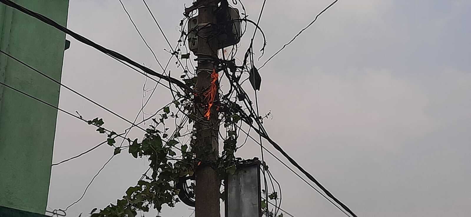 Madhubani News : चकदह में बंच केबल में आग लगने से कई घंटे बिजली आपूर्ति बाधित