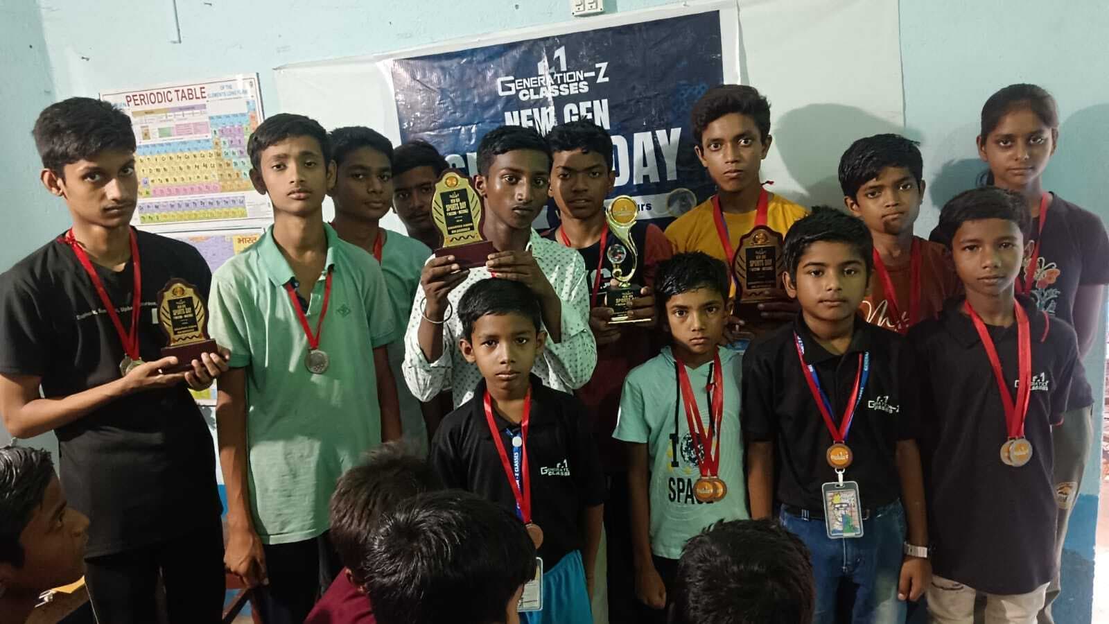 स्पोर्ट्स डे पर प्रतियोगिताओं में विद्यार्थियों ने दिखायी प्रतिभा