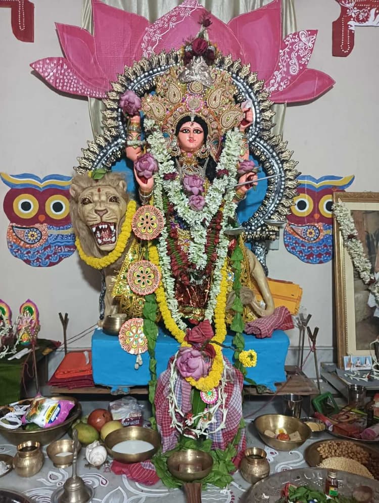 बिंदापाथर में माता गंद्धेश्वरी की हुई पूजा-अर्चना