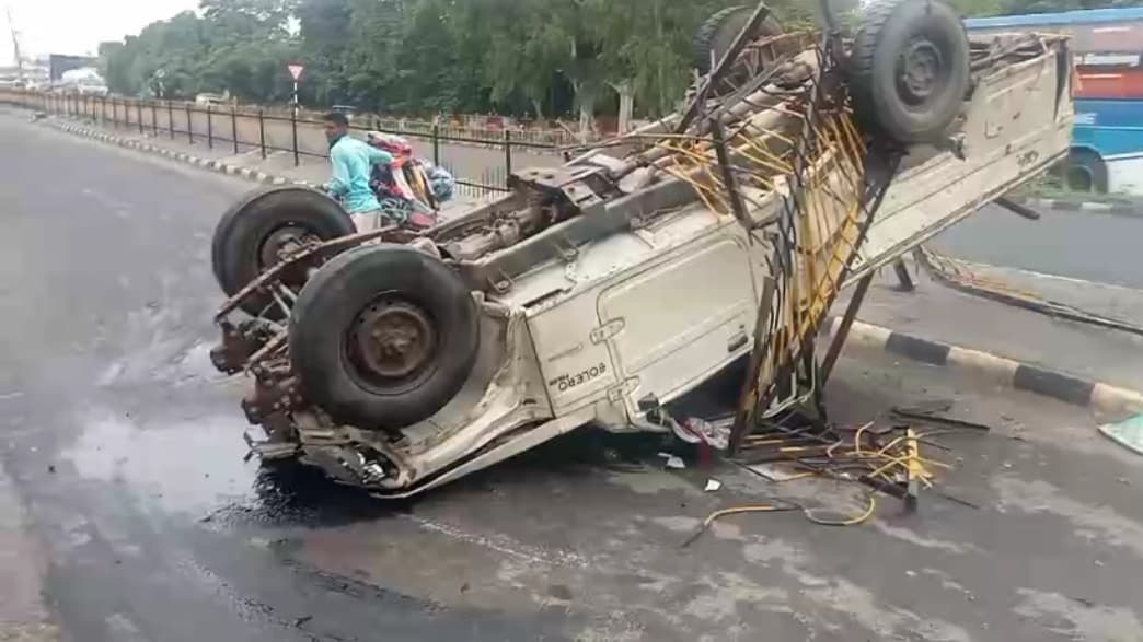 एसपी कार्यालय के समीप पिकअप की ठोकर से एक व्यक्ति की मौत