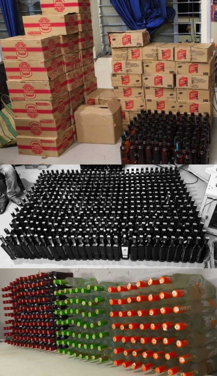 Bhagalpur news ट्रक से भारी मात्रा में शराब बरामद