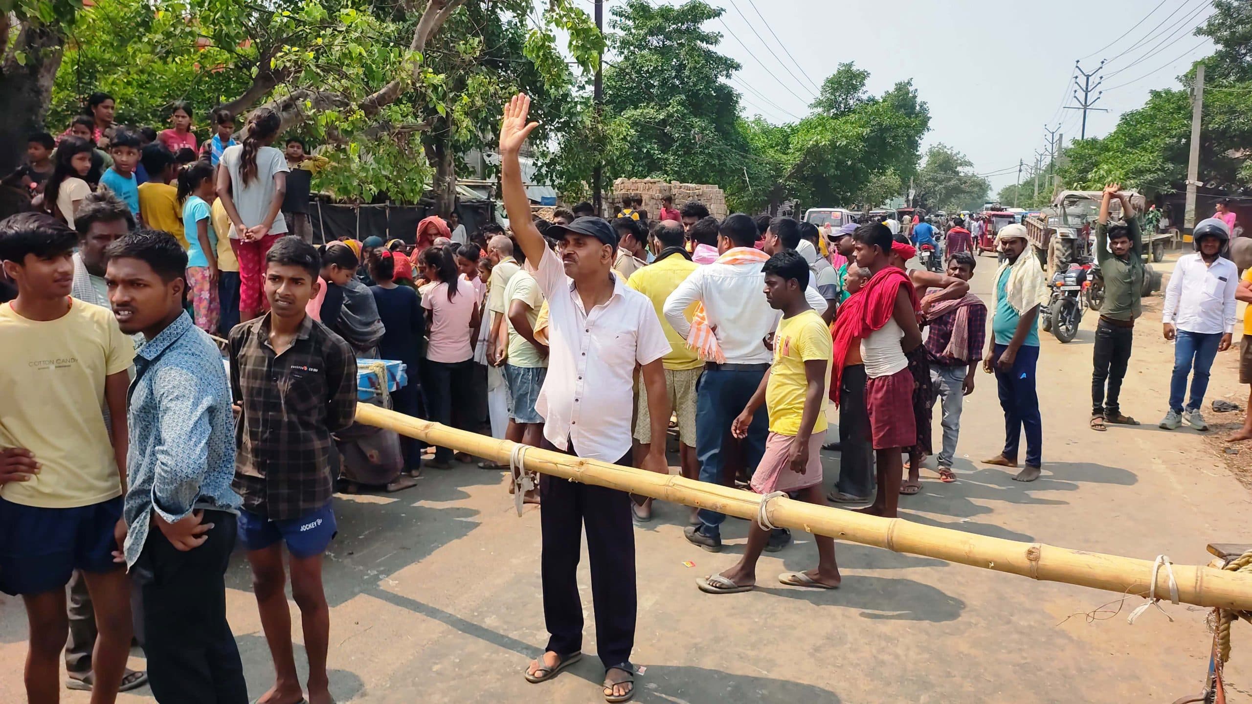 Bhagalpur news घर से पूजा करने जा रही महिला को वाहन ने कुचला, मौत