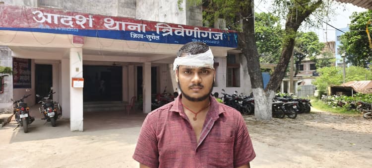 स्मैक पीने से मना करने पर युवक सिर फोड़ा