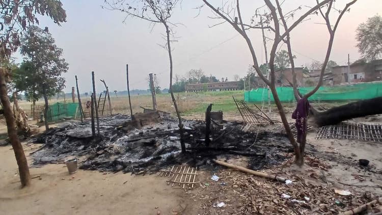 पंचायत समिति सदस्य के घर में अचानक लगी आग