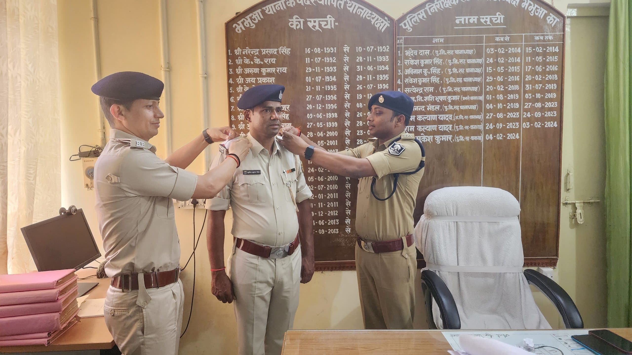 चार पीटीसी बने पुलिस सहायक अवर निरीक्षक