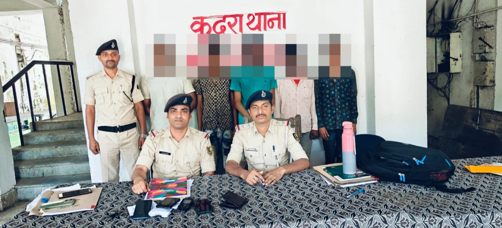 कुदरा में 14 ग्राम हेरोइन के साथ पांच आरोपित गिरफ्तार