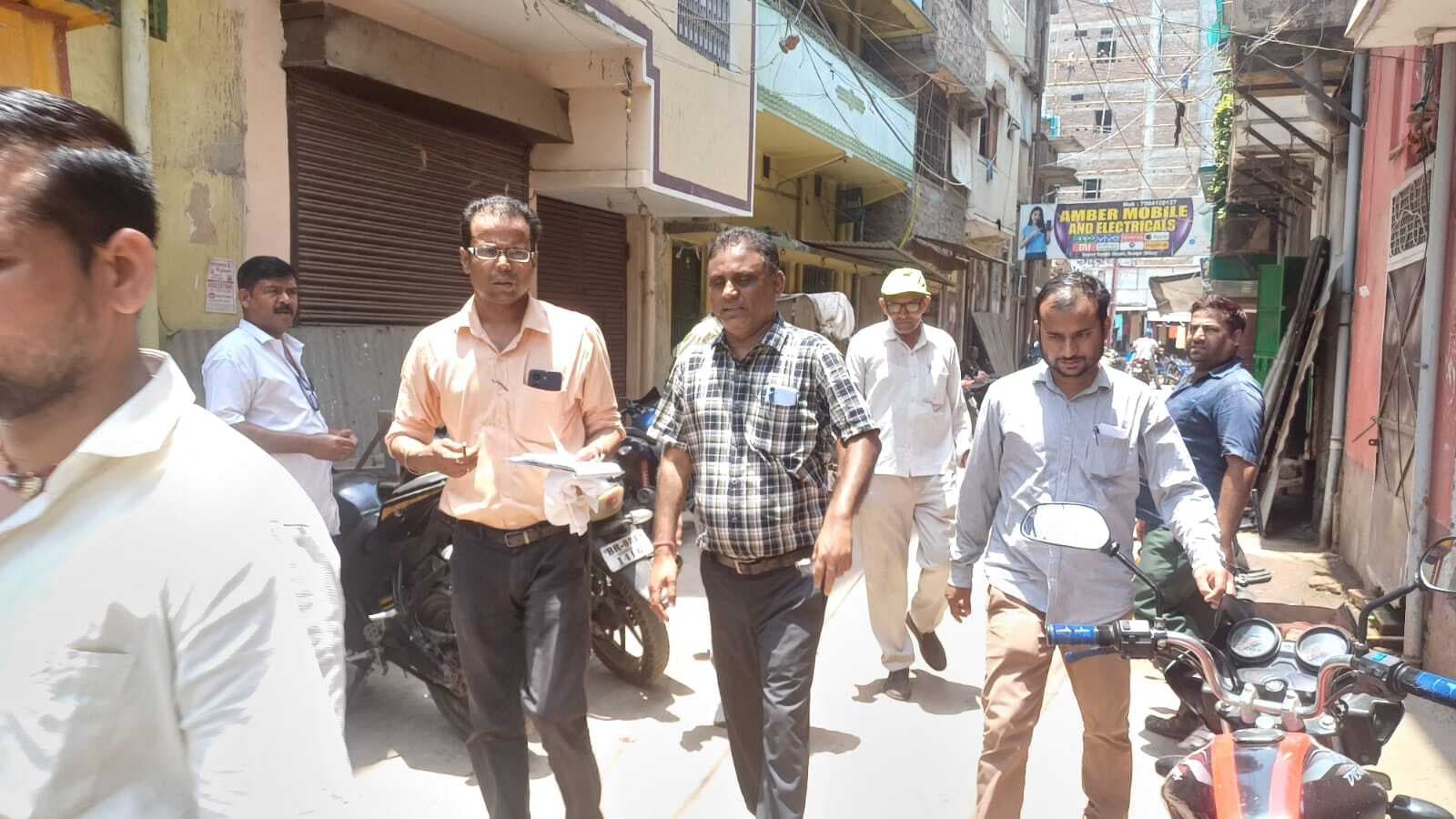 नगर निगम के एस्टीमेट घोटाला की निगरानी की टीम ने किया स्थलीय जांच, मचा रहा हड़कंप