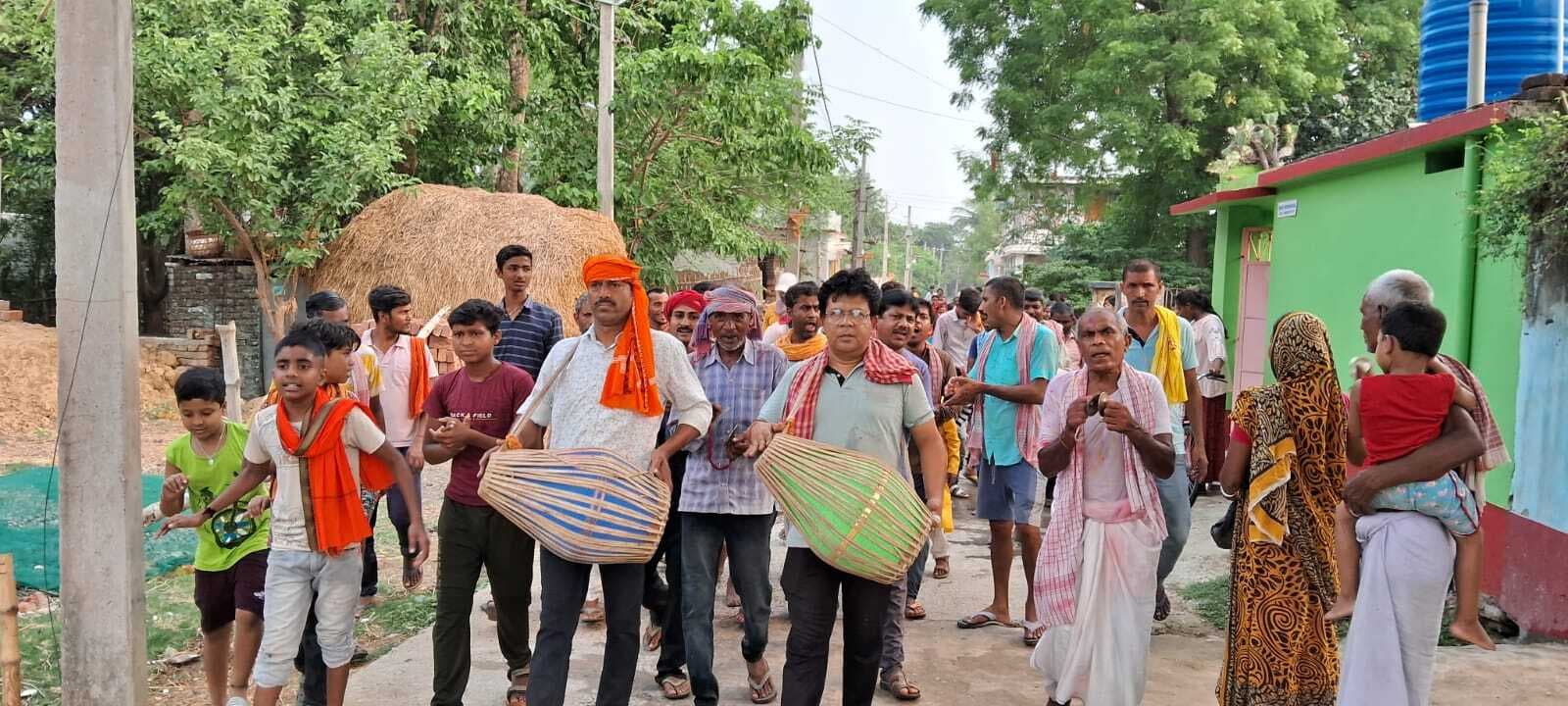 हरिनाम संकीर्तन का समापन, कीर्तन मंडली ने किया भ्रमण