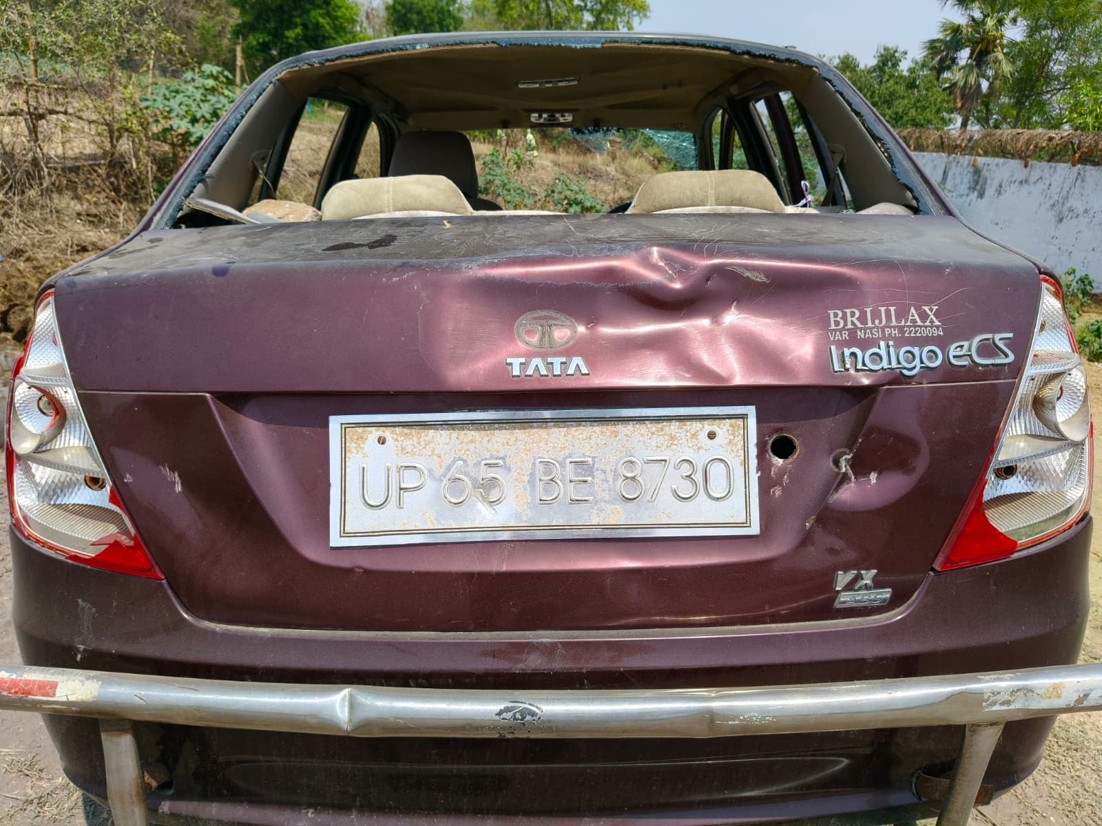 दुर्गावती जलाशय परियोजना पर मिली लावारिस कार