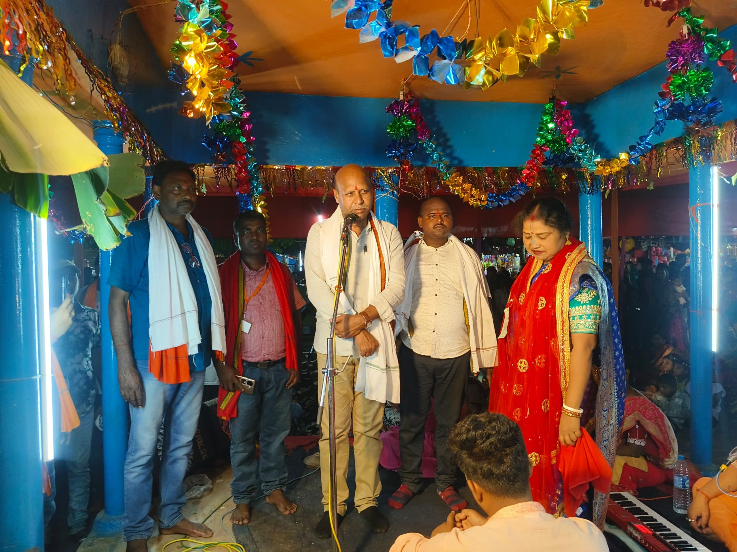 कन्हैयास्थान में हो रहे हरि नाम संकीर्तन के समापन में पहुंचे विधायक