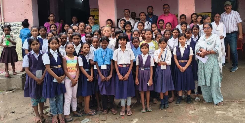 64 बच्चियों को लगाया गया एचपीवी टीका का पहला डोज