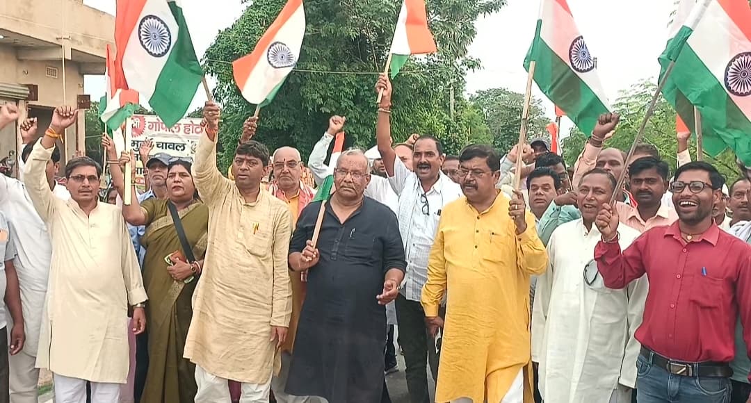भाजपा की ओर से तिरंगा शौर्य यात्रा का किया गया आयोजन