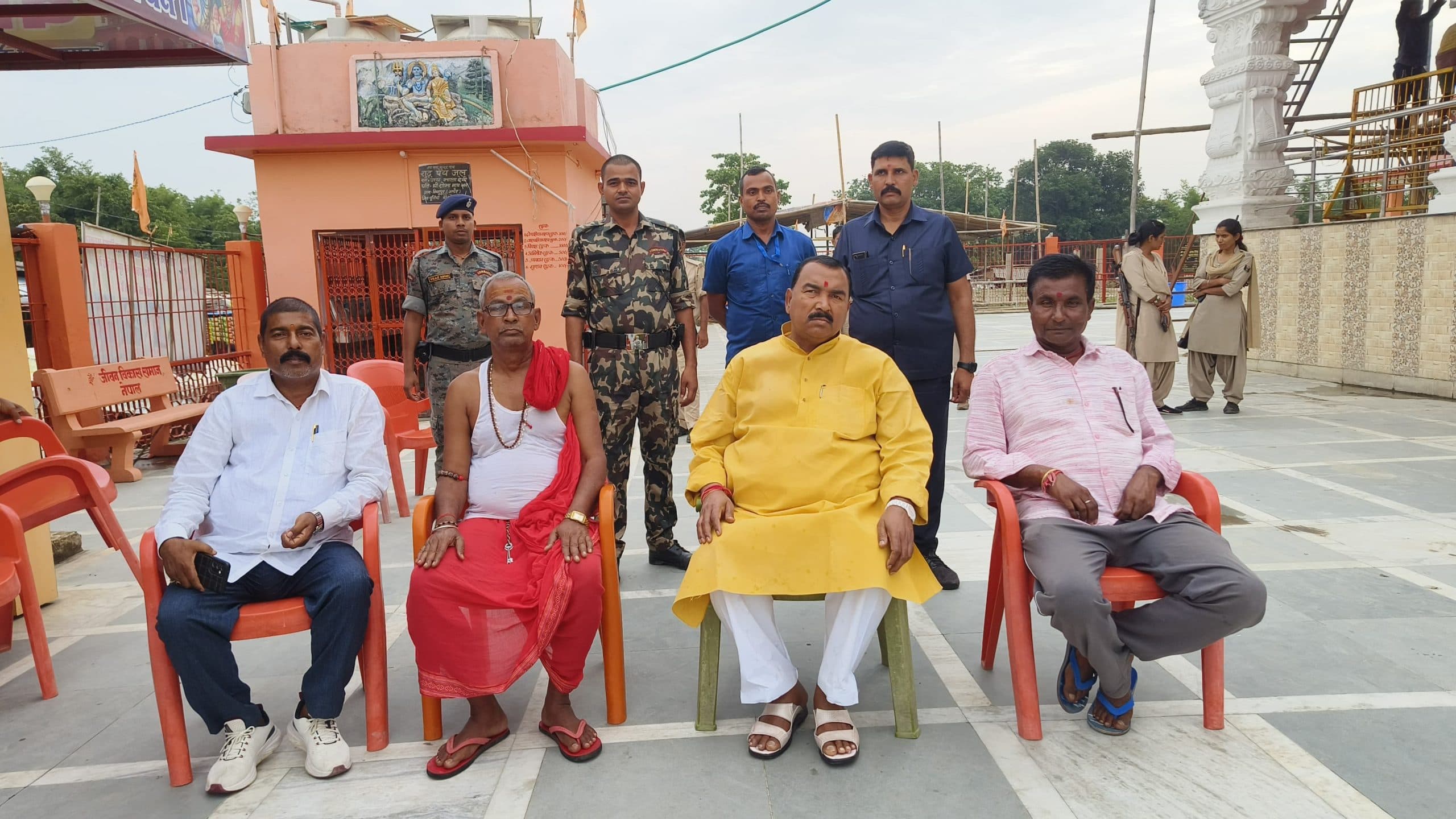 आपदा प्रबंधन मंत्री पहुंचे सुंदरनाथ धाम, लिया जायजा