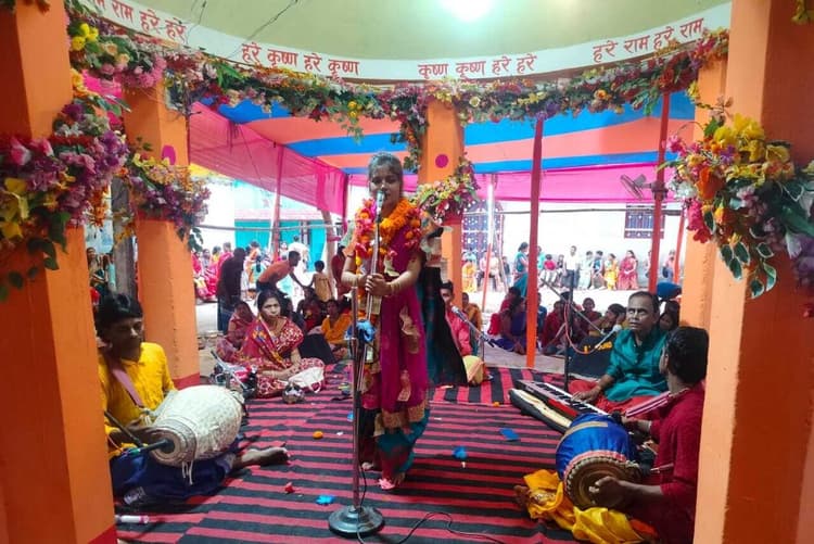 पोसोइ में आयोजित 24 प्रहर अखंड कीर्तन का समापन