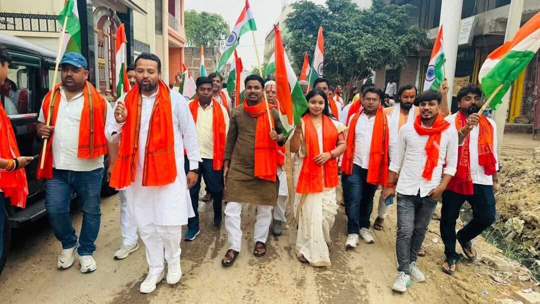 ऑपरेशन सिंदूर की सफलता पर निकाली तिरंगा यात्रा