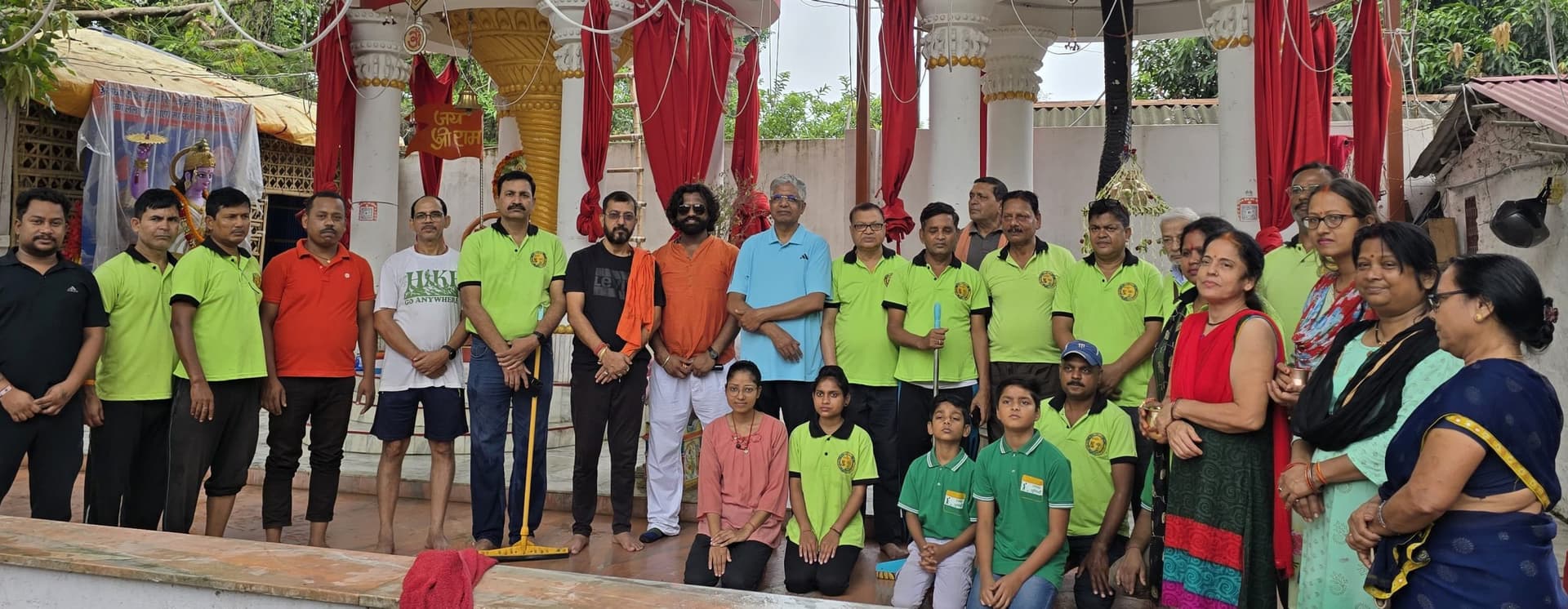 रुद्रमारुति मंदिर में ग्रीन पूर्णिया ने चलाया स्वच्छता अभियान
