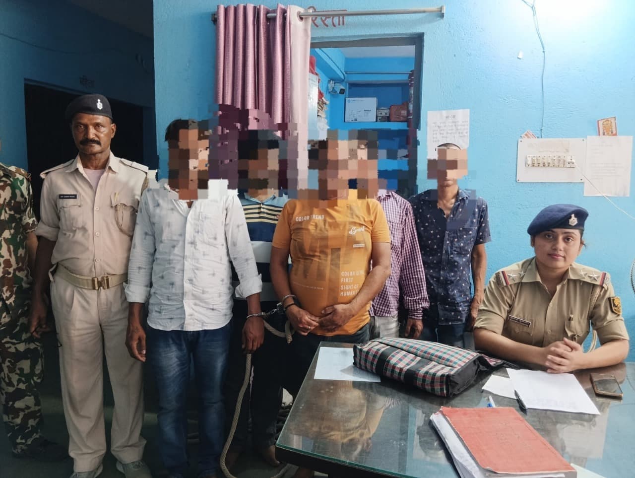 जुआ व लॉटरी खेलाने वाले गिरोह के पांच धराये