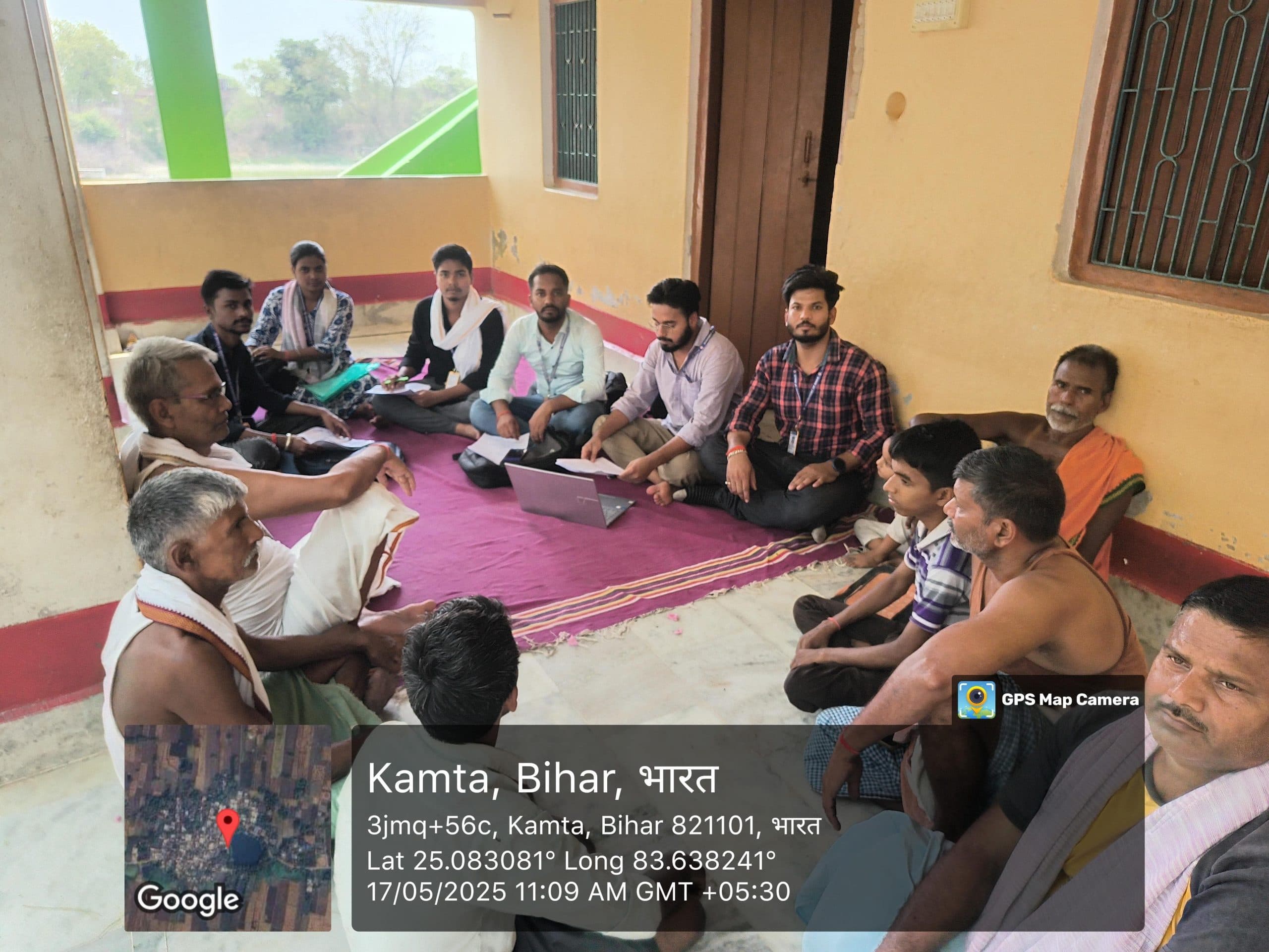 जमीन सर्वेक्षण के लिए गांवों में लोगों किया जा रहा जागरूक