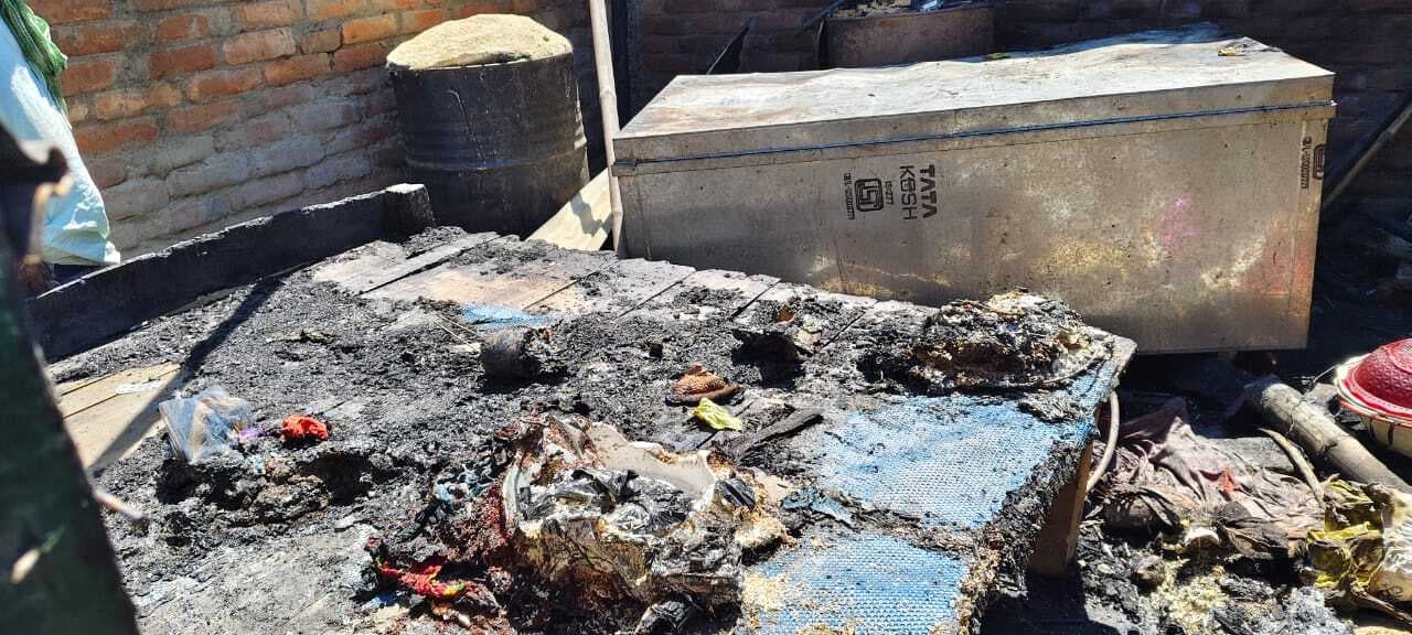 अलग-अलग जगहों पर अगलगी में छह घर जले