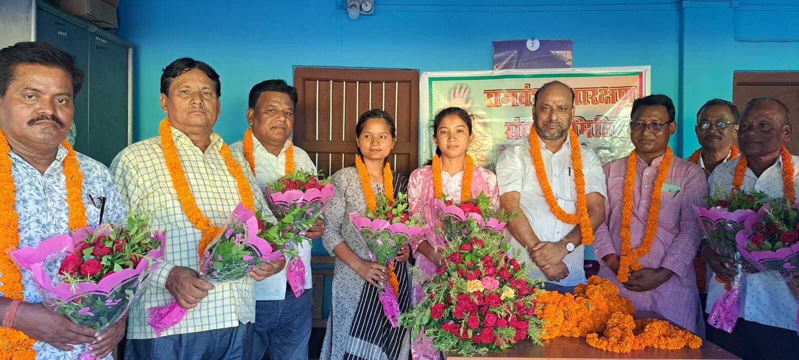 सिपाही पद पर चयनित महिलाओं को किया सम्मानित