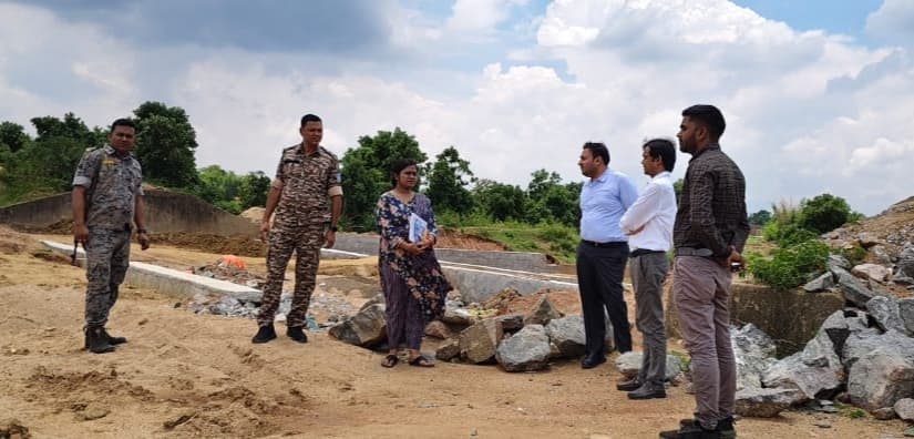 Giridih News :नौलखा डैम का निर्माण कार्य अंतिम चरण में, अधिकारियों ने किया निरीक्षण