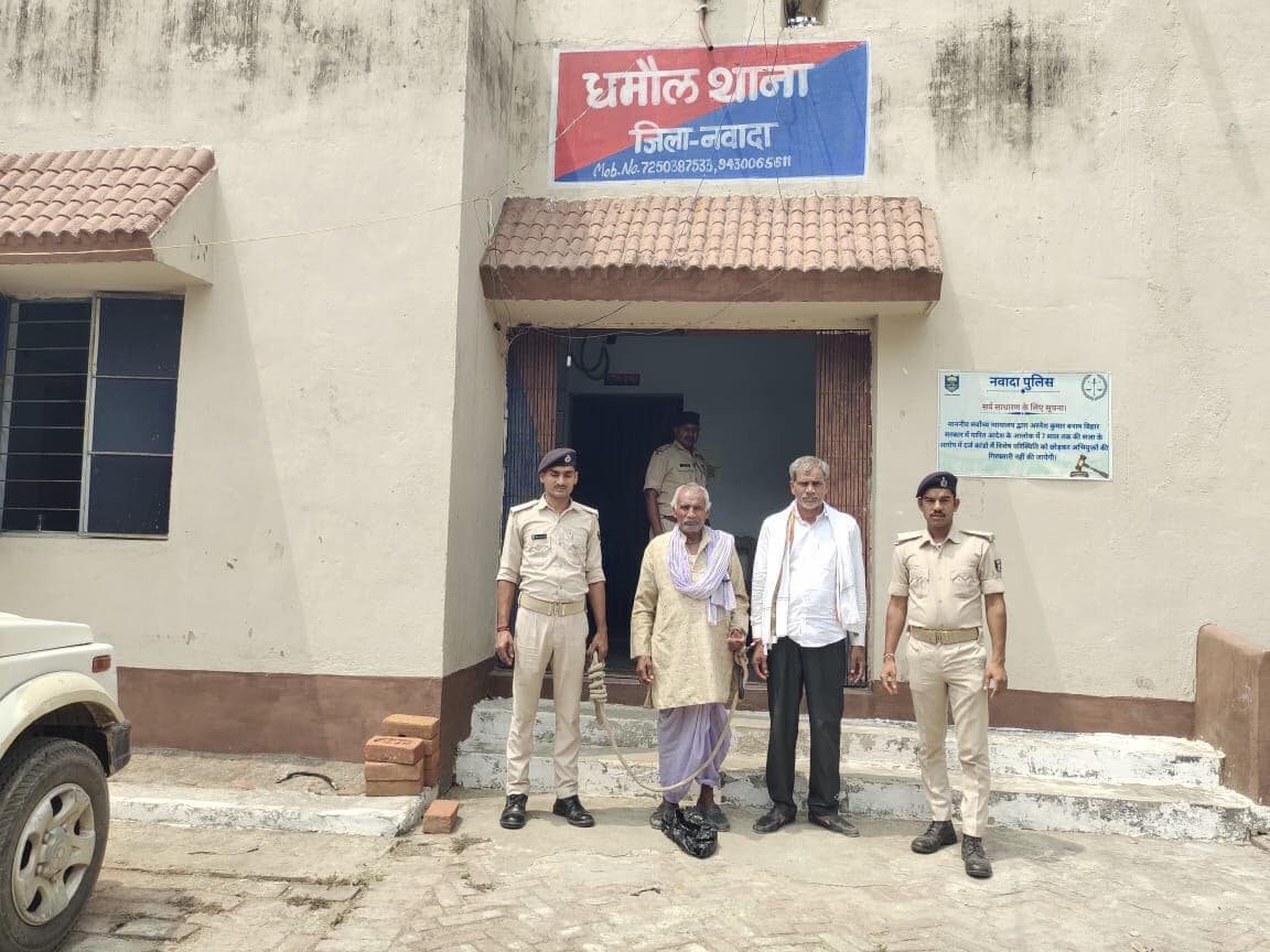 धमौल पुलिस ने दो वारंटियों को किया गिरफ्तार