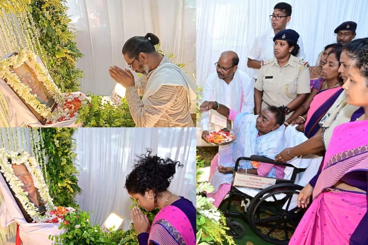 कल्पना और मां रूपी सोरेन संग चाकुलिया पहुंचे सीएम हेमंत सोरेन, अपने फुफेरे भाई कपूर टुडू को दी श्रद्धांजलि