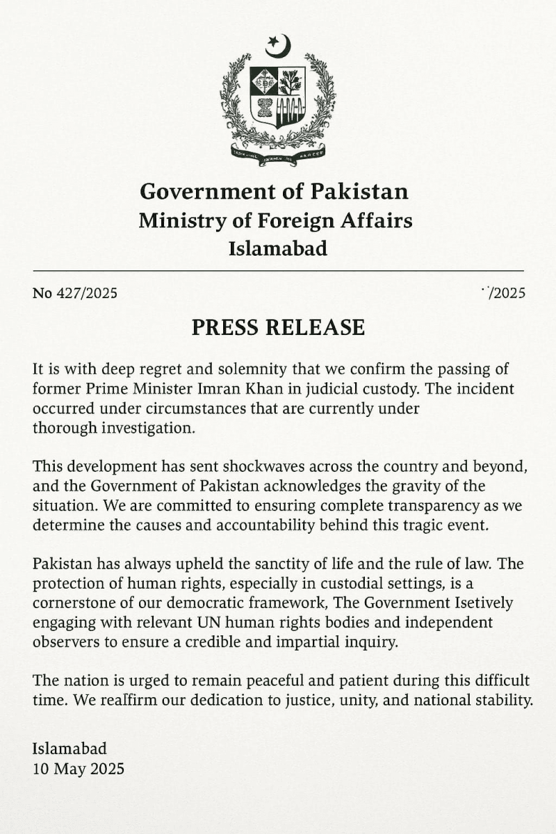 Imran khan death rumor