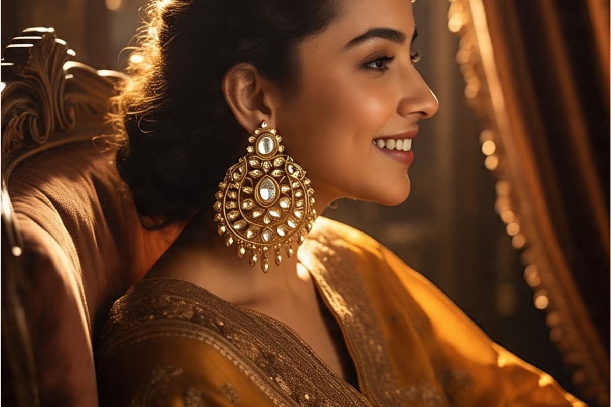 Latest Kundan Earrings For Vat Savitri Vrat: वट सावित्री पर दिखें सबसे सुंदर,पहनें ये कुंदन इयररिंग्स