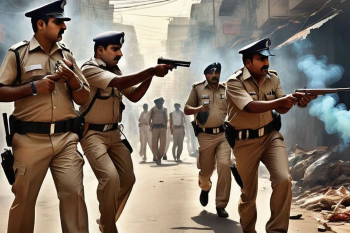 पुलिस और अपराधियों में मुठभेड़: फायरिंग करते हुए भाग रहे दो बदमाश…