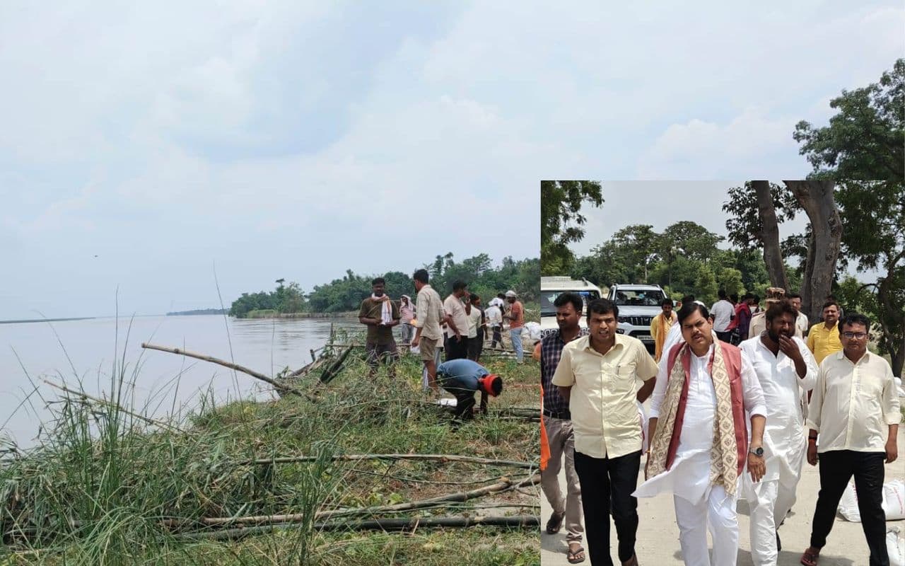 Bihar News: गोपालगंज में गंडक नदी का कटाव तेज, दीपऊ-पकड़ी बांध पर मची अफरा-तफरी