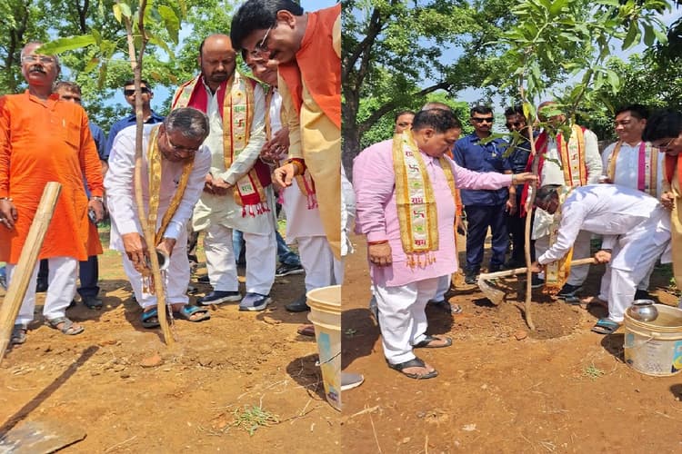 Babulal Marandi: पर्यावरण दिवस पर बाबूलाल मरांडी ने लगाया मां के नाम का पौधा, गंगा स्नान भी किया