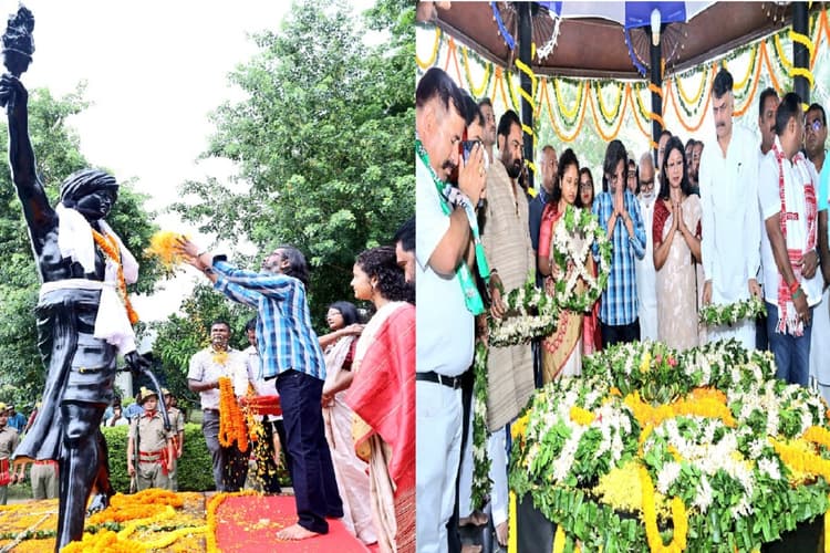 भगवान बिरसा मुंडा के समाधि स्थल पर पहुंचे सीएम हेमंत सोरेन, श्रद्धांजलि अर्पित की