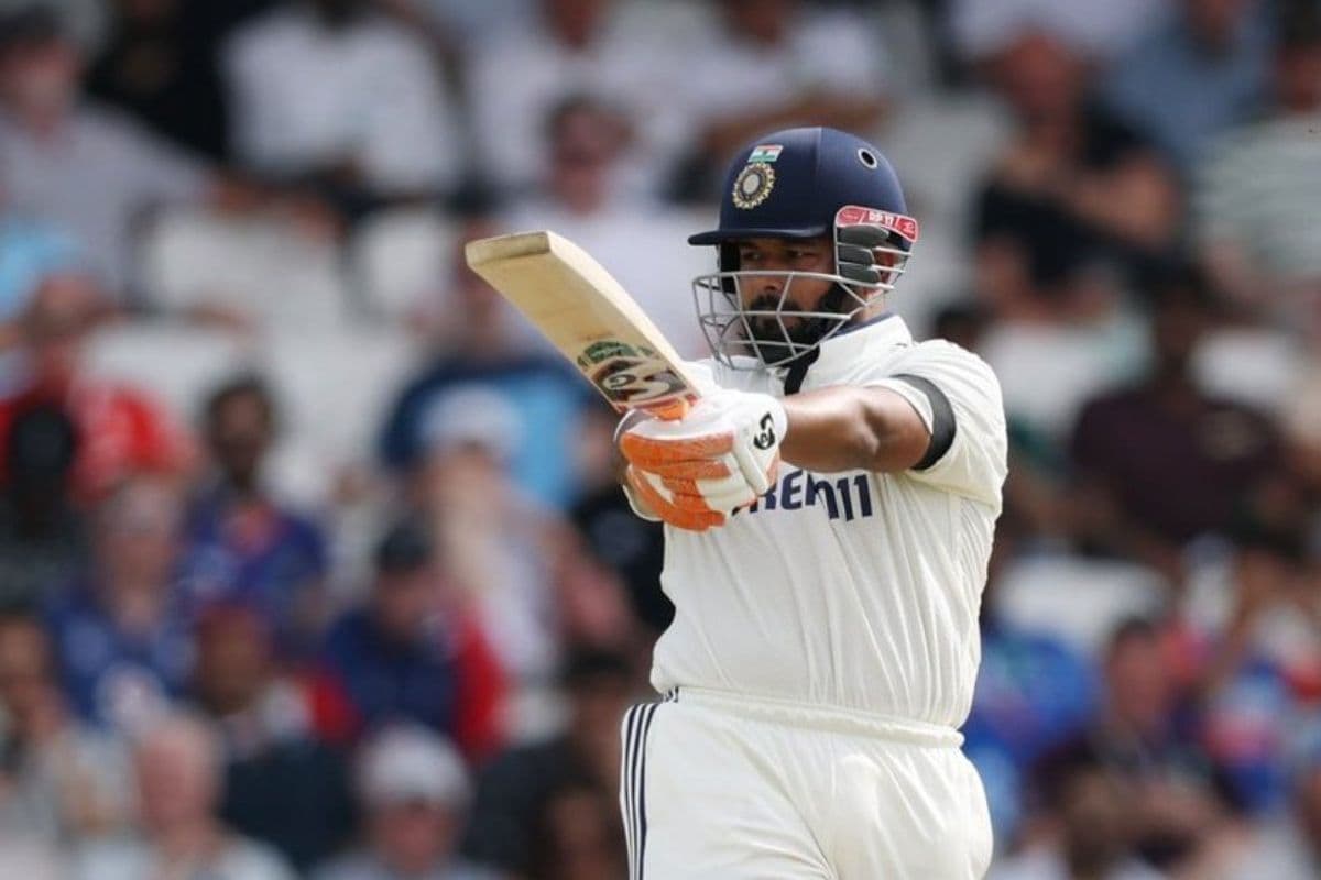 Rishabh Pant in action during IND vs ENG 1st Test.