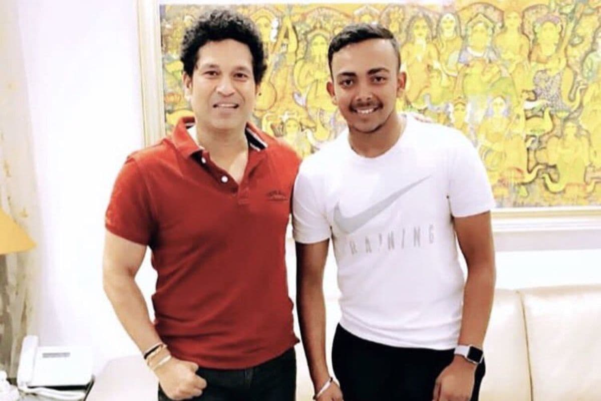 Sachin Tendulkar and Prithvi Shaw.