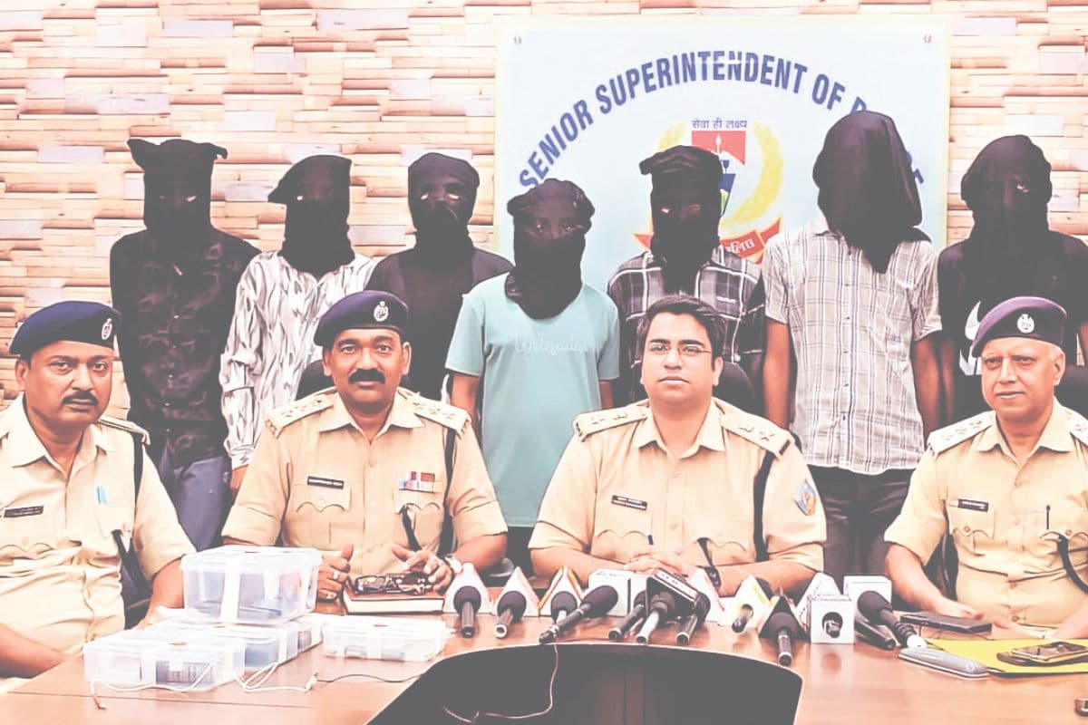 इंटर स्टेट लूट-छिनतई गिरोह का भंडाफोड़, सरगना समेत 7 गिरफ्तार