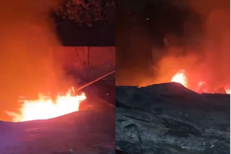 एक तिनका भी नहीं बचा, सब खत्म हो गया... धूं-धूं कर उठी आग की लपटें, देखें वीडियो