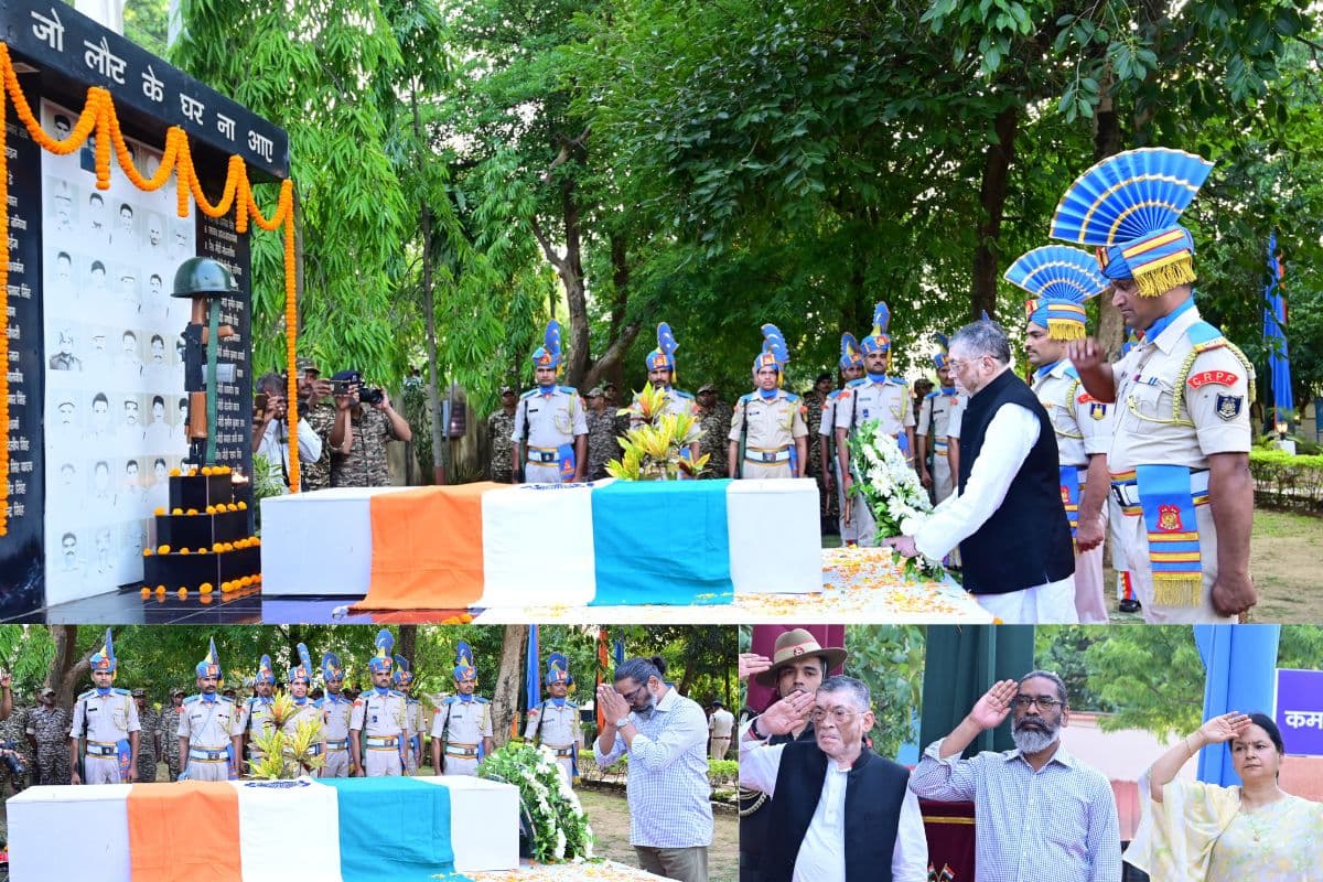Jharkhand Governor and Hemant soren paid tribute Jharkhand Governor and Hemant soren paid tribute