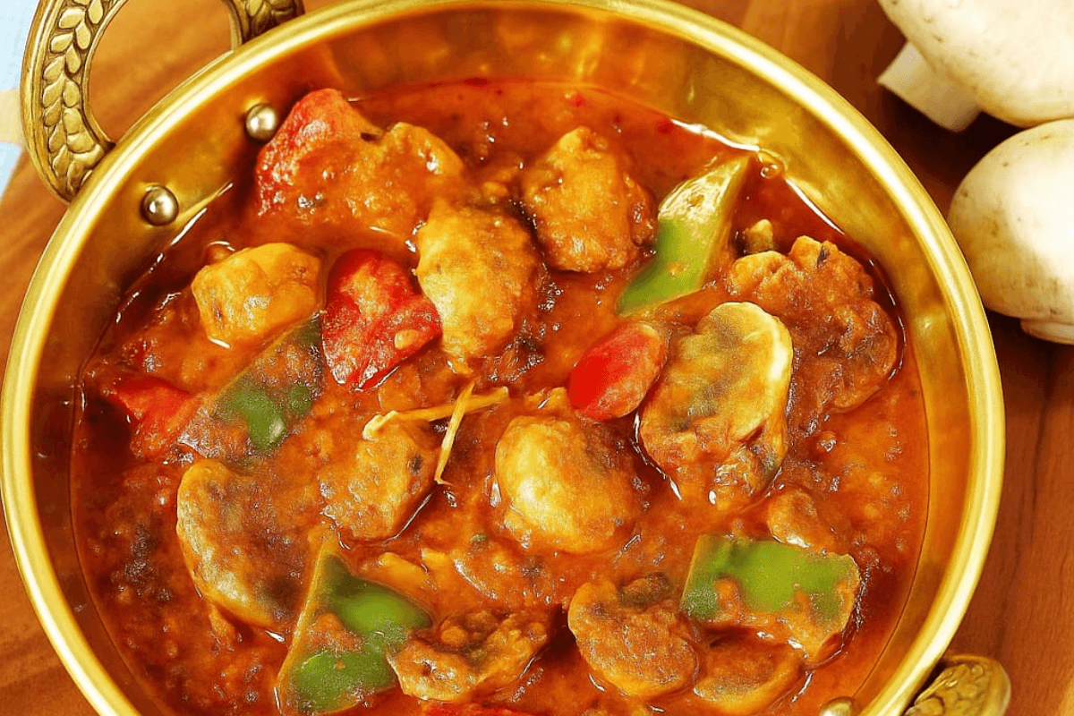 Kadai Mushroom Recipe Kadai Mushroom Recipe