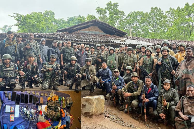 झारखंड में JJMP से सुरक्षा बलों की मुठभेड़, अंधेरे का फायदा उठाकर भागे उग्रवादी, हथियार समेत कई सामान जब्त