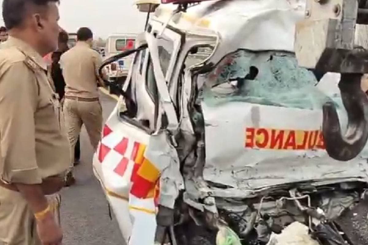 Watch Video : शव लेकर आ रही एंबुलेंस की पिकअप से टक्कर, 5 की मौत, मरने वाले बिहार के