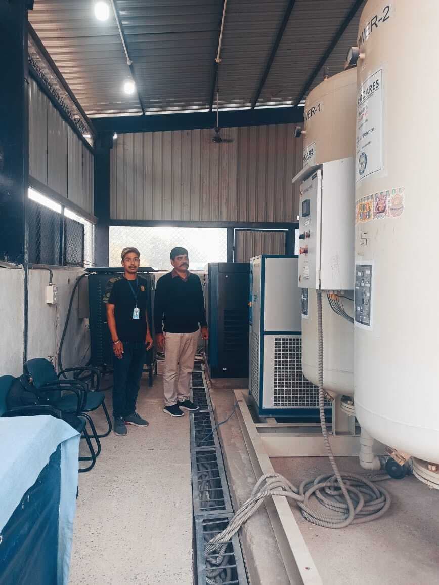 कोरोना से निपटने के लिए ऑक्सीजन प्लांट का किया गया मॉक ड्रिल