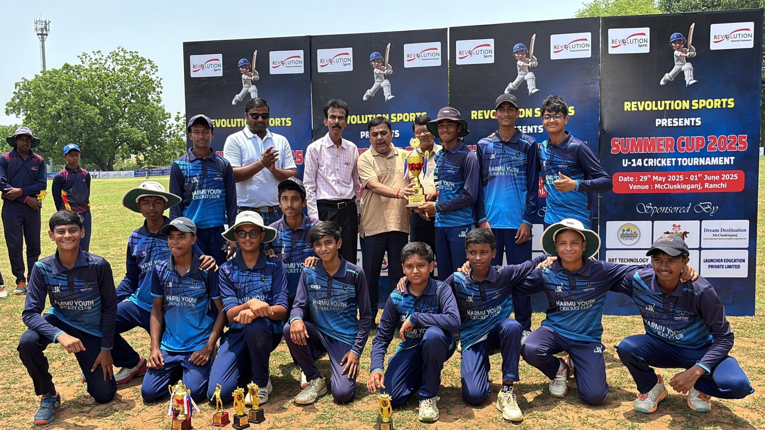 समर कप 2025 अंडर 14 टी-20 का विजेता बना हरमू यूथ