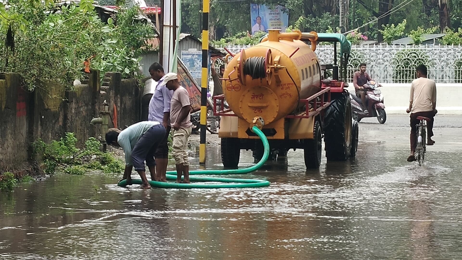 बारिश ने खोली नपं की पोल, जलजमाव से आमजन बेहाल