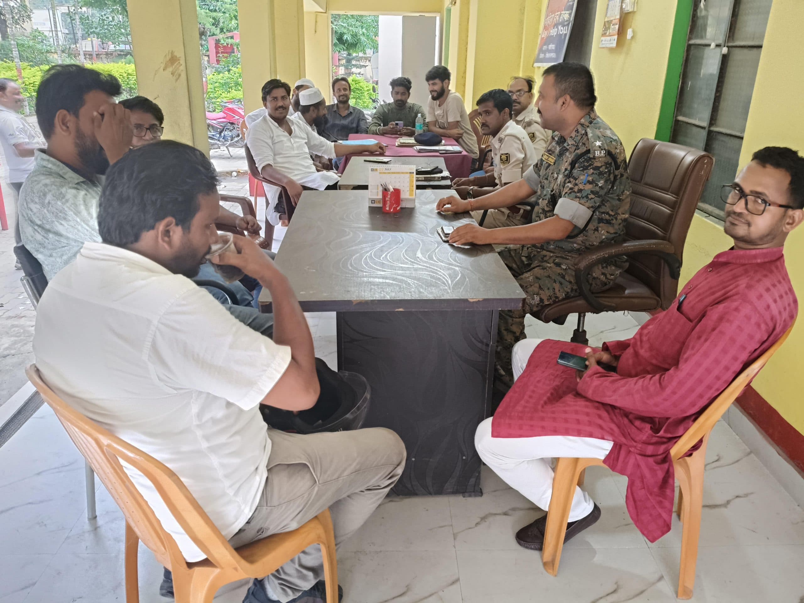 बकरीद को लेकर शांति समिति की बैठक