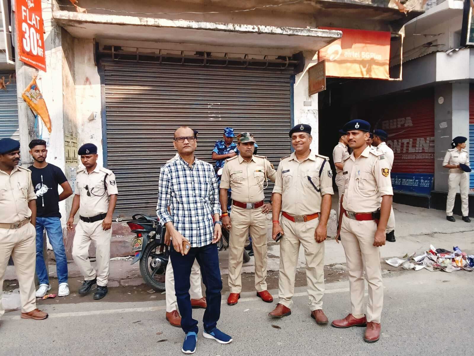 बकरीद में 284 स्थानों पर दंडाधिकारी के साथ तैनात रही पुलिस