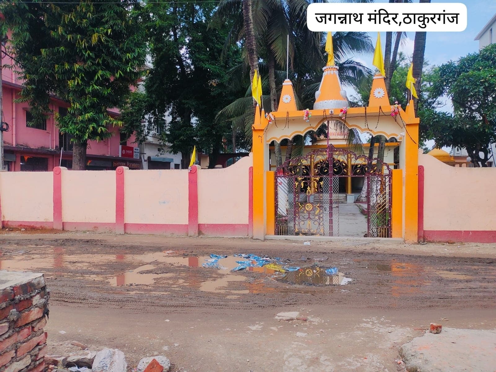 सड़क पर गंदा पानी बहने से जगन्नाथ मंदिर के श्रद्धालु परेशान