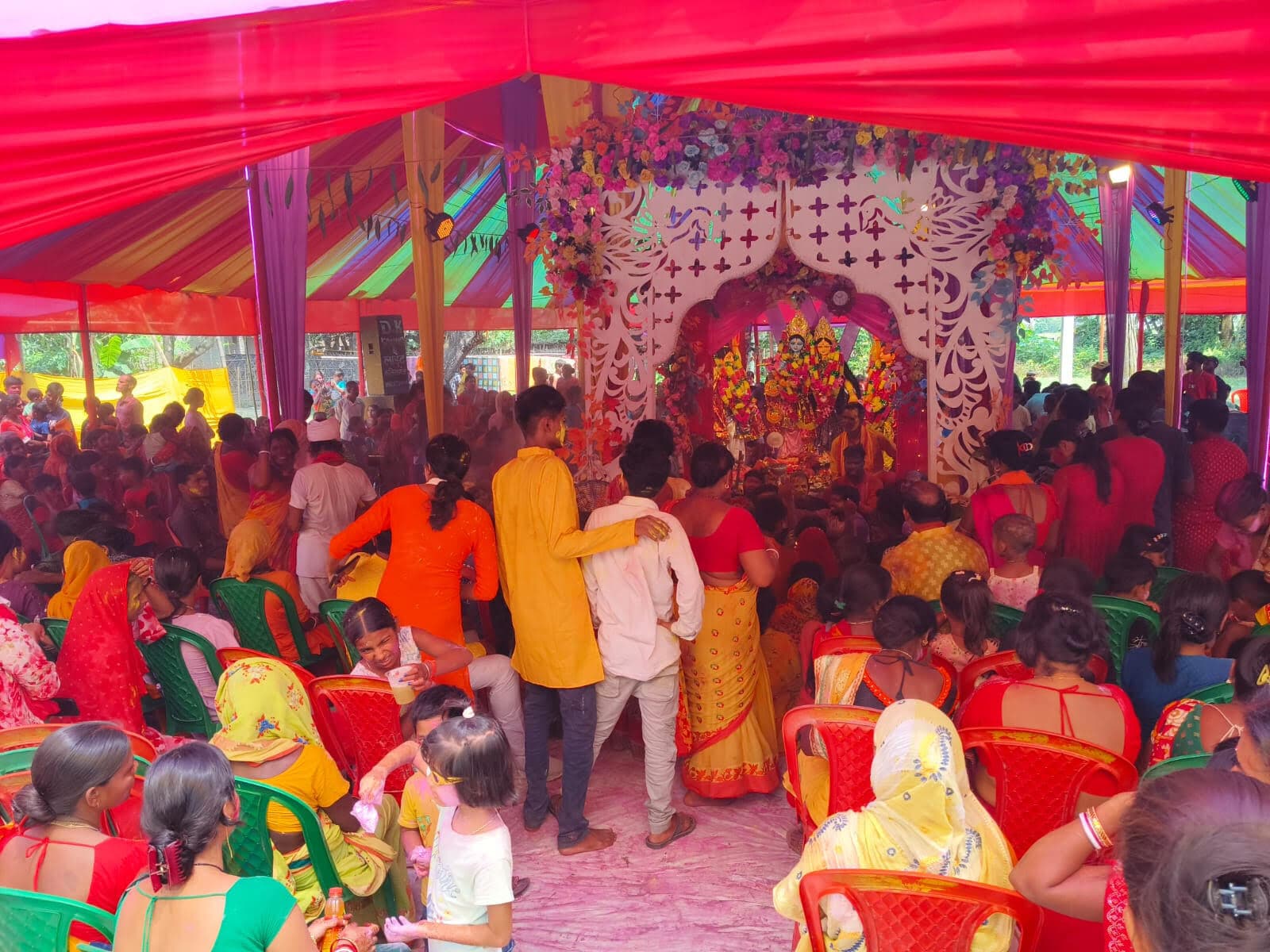 कौवाबाड़ी में हरिनाम संकीर्तन का समापन